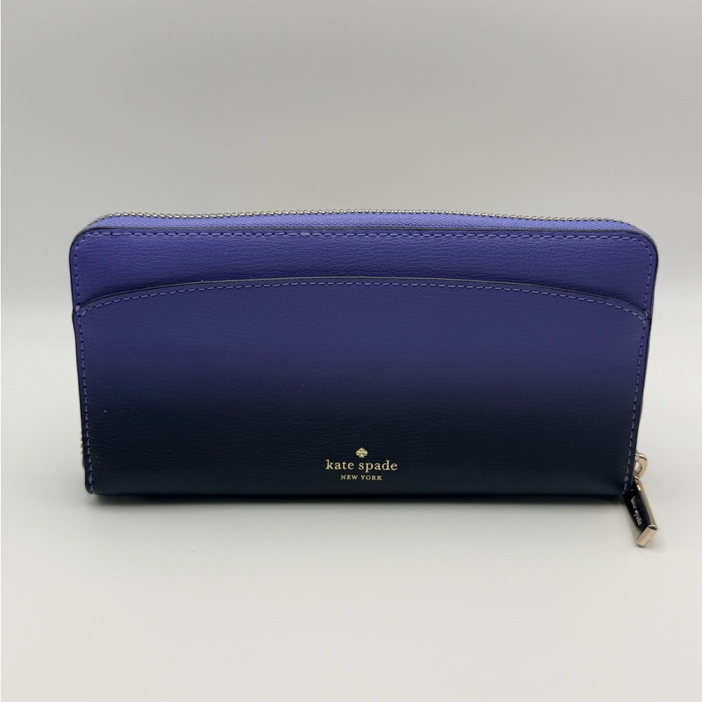 Kate Spade Morgan Ombré Continental Wallet - Deep Plum Multi - NWOT